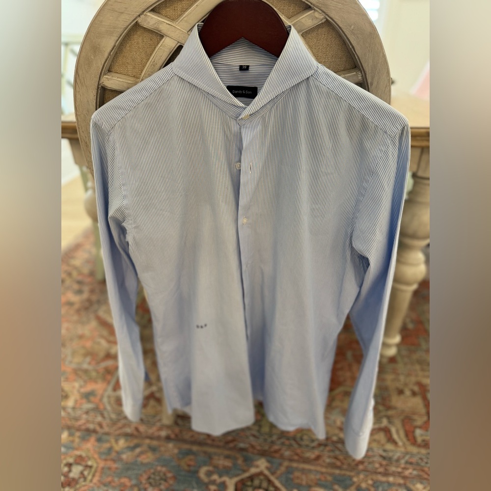 Men’s Dandy & Sons Extreme-Spread Collar Shirt